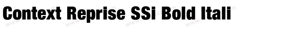 Context Reprise SSi Bold Italic字体转换